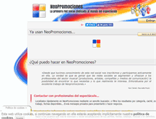 Tablet Screenshot of neopromociones.com